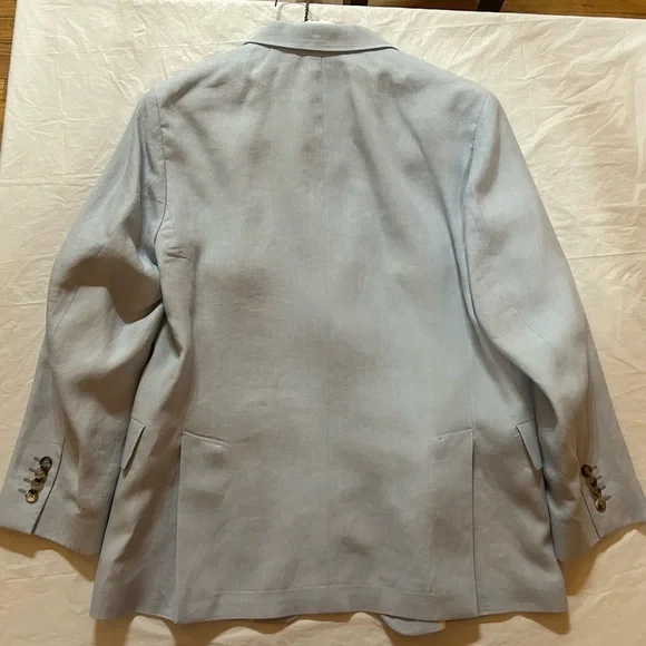 Paul Smith 100% Linen Light Blue Jacket - Picture 2 of 4